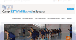 Desktop Screenshot of campobasketspagna.com