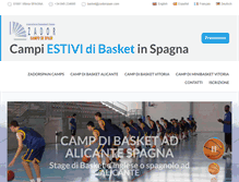 Tablet Screenshot of campobasketspagna.com